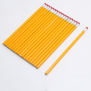 Yellow Graphite Standard Pencils Kids Bulk Wood Pencils with <b>Eraser</b> Office School Classroom Stationery Supplies - Product Image 1