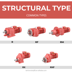 เกียร์ทดรอบแบบอินไลน์ R97 <span class=keywords><strong>AM1</strong></span> IEC160 อัตราทด 25 ต่อ 1 M1 เกียร์ลดความเร็วอุตสาหกรรม เกียร์ส่งกำลังสำหรับงานหนัก - Product Image 4