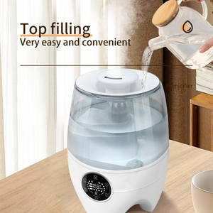 Máy Tạo Độ Ẩm Sương Ấm Siêu Âm 500 Ml/h Bình Miệng Lớn 4, 5L Để Làm Sạch Dễ Dàng Đèn LED Ban Đêm Máy Khuếch Tán Hương Thơm Máy Tạo Độ Ẩm Từ Xa - Product Image 6
