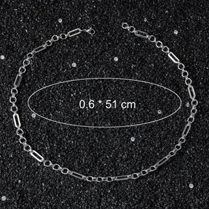 Nouveau Collier Chaîne Géométrique Design Simple Style Hip-Hop en Alliage pour Hommes, Vente Chaude 2026, Bijoux de Mode en Gros - Product Image 4