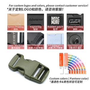 무료 샘플 사용자 정의 색상 전술 플라스틱 버클 기능 배낭 액세서리 용 잠금 장치가있는 플라스틱 버클 재활용 - Product Image 4