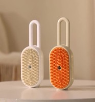 Kingtale Brosse à vaporiser 3 en 1 pour chat Brosse à poils pour animaux de compagnie Brosse à poils pour chiens et chats Brosse à poils pour chat avec vapeur pour enlever les poils emmêlés et lâches