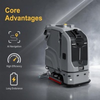 Robot laveur de sols autonome à navigation visuelle laser TN70 haute efficacité 25,6 V, robot de nettoyage industriel automatique