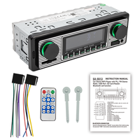 Autoradio MP3 BQCC simple DIN avec lecteur radio FM, Bluetooth, USB, AUX, lecture de musique, unité centrale universelle classique pour BMW, KIA, FORD