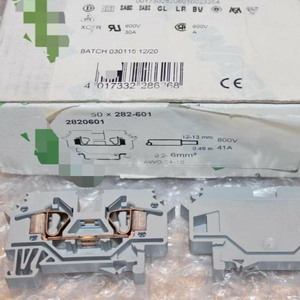 Neu und Original 1 Stück <span class=keywords><strong>2</strong></span>-Leiter-Schutzleiter-Anschlussblock Typ 282-601 Lagernd PLC-Programmiersteuerung - Product Image 1
