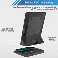 Tablette tout-en-un de bureau 9,7 pouces HD 1024x768 Android 11.0 Écran vertical 2+32 Go de mémoire Chargeur rapide sans fil 15W 1 an