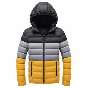 Veste d'hiver à bulles surdimensionnée pour hommes de créateur lourd porte-manteau rembourré bouffant à capuche personnalisé noir Oem Logo brillant manteau bouffant printemps - Product Image 1