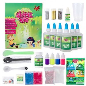 New Arrival Colourful Non Borax DIY Glue <b>Slime</b> Making Kit with Plastic Clay and Resin for Kids Non Toxic - Product Image 3