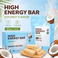 BDH Nueva Barra Energética de Coco Dulce y Crujiente, Barra de Azúcar con Sabor a Coco, Alimento de Emergencia, Ración Urgente, Caja de Cartón, Bolsa