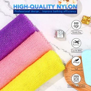 Wholesale Custom All Natural Long Simple <b>Body</b> Use Water Absorption Double-sided Exfoliating Nylon Belt Quick-dry Washcloth - Product Image 5