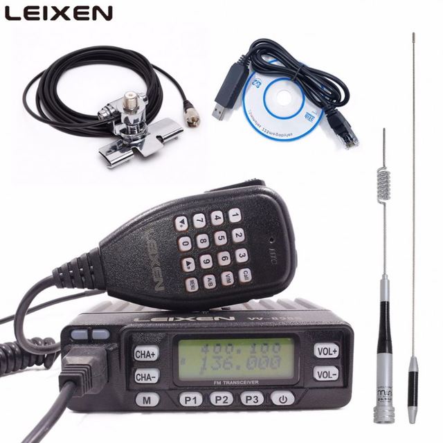 Wholesale Leixen VV-898S Handheld Mobile for Radio Dual Band 25W Car Transceiver with Walkie Talkie Programming Cable