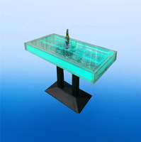Comptoir de bar lumineux LED à changement de couleur, design moderne, pour club de nuit commercial, bar à vin, aquarium, bar à domicile en plastique, centre commercial