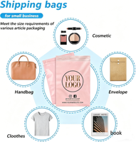 Emballage d'expédition personnalisé écologique, biodégradable, durable et imperméable pour sacs, vêtements et livraisons de prêt-à-porter