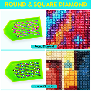 Kit d'art diamanté créatif de haute qualité avec motifs imprimés 'Cottage Corail' et diamants carrés en acrylique, vente en gros - Product Image 3