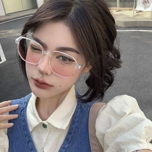 Irregular Mirror <b>Eyeglasses</b> <b>Frames</b> Resin Full Framework Blue Light Protection For Women Winter 2024 - Product Image 4