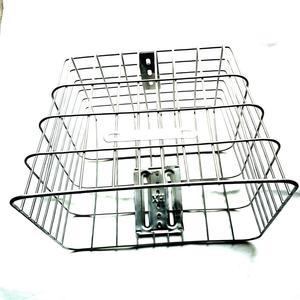 Cesta de malla de Metal <span class=keywords><strong>para</strong></span> <span class=keywords><strong>bicicleta</strong></span> de montaña, cesta plegable delantera con mango de liberación rápida - Product Image 6