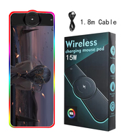 Tapis de souris de charge sans fil professionnel mousse haute densité avec conception de poignée fiable accessoires informatiques produit en stock