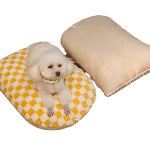 Gran oferta, dulce nido para mascotas, cesta cálida de invierno para mascotas, estilo de dibujos animados, semicerrado, Algodón puro, cama cueva para gatos - Product Image 3