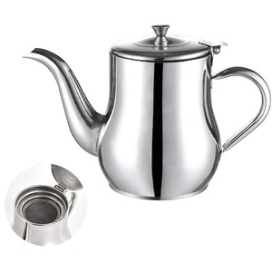 Stainless Steel Tea <b>Kettle</b> <b>With</b> Infuser Lid 1L Kitchen Teapot For Brewing Herbal Tea - Product Image 4