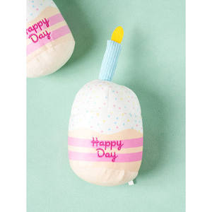 Mini juguete de peluche de pastel de cumpleaños para regalo de mascotas para amigos peludos - Product Image 1
