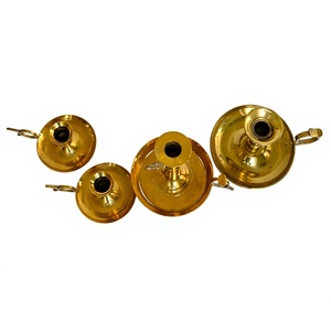 Magnifique porte-bougie vintage en laiton - Product Image 3