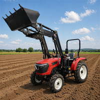 Günstige Chinesische Landwirtschaftliche Kleintraktoren 50PS/60PS/70PS/100PS Mini-Traktoren 4WD Traktor-Lader Garten- und Landwirtschafts-Minitraktor zum Verkauf