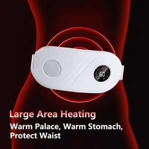 Portable Rechargeable Heating Pad Cramps Pain Relief Menstrual Heat Pad with Massager Fast Heating Wrap Belt - Product Image 2