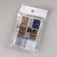Décor d'ongle couleur métallique étoile à cinq branches paillettes 3D holographique Mini étoiles bricolage accessoires d'art d'ongle