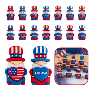 Mini Adornos Ecológicos de PVC Estilo Tío Sam, Figuras de Personajes de Tío Sam, Manualidades de Resina al por Mayor, Juguetes - Product Image 1