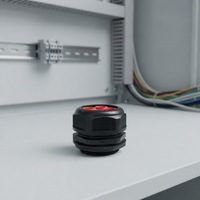 Presse-étoupe en nylon PA66 étanche IP68 PG7-PG63 avec contre-écrou et rondelle pour boîtes de jonction et panneaux de commande