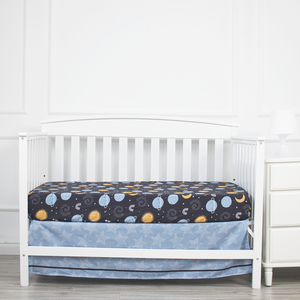 Spazio <span class=keywords><strong>Pianeta</strong></span> Tema 3D Stampato In Cotone Organico Morbido Del Bambino Del Fumetto Presepe Set di Biancheria Da Letto Per Il Ragazzo - Product Image 4