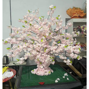 Arbre de table à fleurs de <span class=keywords><strong>cerisier</strong></span> rose clair K0123 1.2m 1.5m Fournitures de décoration d'église pour événements de mariage Arbre à fleurs artificielles pour usage intérieur - Product Image 1