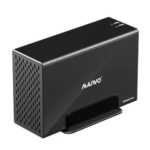 MAIWO Aluminum 3.5" SATAI/II/III HDD USB Type C 10Gbps Dual bay RAID 3.5 SATA HDD enclosure