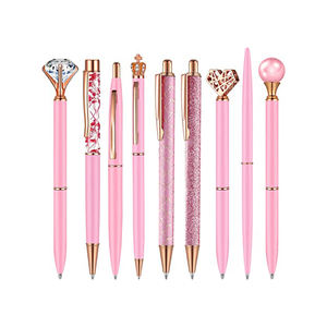 Custom Logo Luxury Diamond Crystal Crown Style Metal Ballpoint <b>Pen</b> Retractable Twist <b>Pen</b> for Wedding Gift - Product Image 4