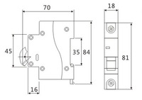 Usine OEM AC MCB 1P + N DPN MCB Disjoncteur Neutre 240V 4.5KA Unipolaire 32A 25A 20A 16A 10A 6A Mini Disjoncteurs Miniatures