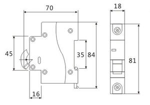 Заводской выключатель OEM AC MCB 1P + N DPN MCB нейтральный 240 В 4.5KA одиночный полюс 32A 25A 20A 16A 10A 6A мини-миниатюрные автоматические выключатели - Product Image 5