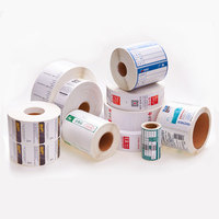 Étiquettes personnalisées en rouleau pour emballages de bidons de peinture, autocollantes, imperméables, en vinyle, impression brillante, autocollants pour bouteilles