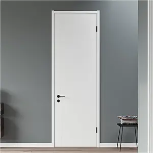 มือจับประตูทำจากไม้สังกะสีอัลลอยแบบเรียบง่ายสำหรับห้องนอนแบบแยกส่วน