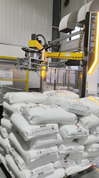 Dépalletiseur robotisé automatique pour sacs PP, machine de déstockage de palettes, robot de déchargement de palettes de type colonne pour sacs en polypropylène de 25 kg