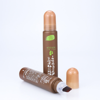 Tube souple en plastique de 50 ml avec applicateur brosse, couleur personnalisée, certifié ISO, pour teinture capillaire, après-shampoing, huile essentielle, soins de la peau