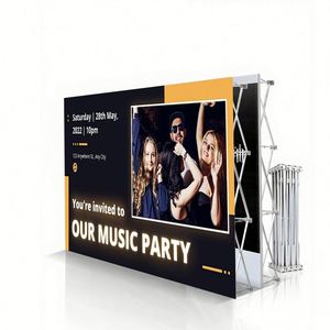 Présentoir publicitaire moderne en alliage d'aluminium à défilement, impression numérique, pliable, portable et personnalisable - Product Image 1