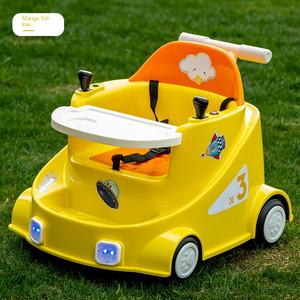 Voiture jouet de recharge pour bébé Voiture électrique pour enfants avec télécommande peut asseoir les gens qui marchent bébé main pousser trotteur chaise de salle à manger - Product Image 2
