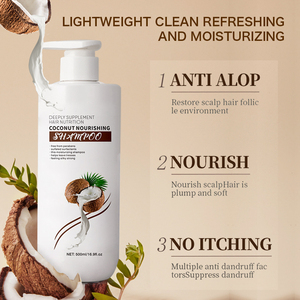 Set <span class=keywords><strong>Shampoo</strong></span> e Balsamo all'Olio di Cocco Biologico Hanxiaoya - Cruelty-Free, Rinfrescante, Nutre il Cuoio Capelluto per Capelli Morbidi e Voluminosi - Product Image 4