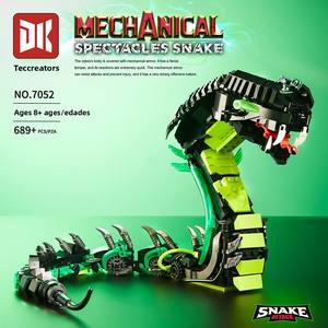 Dekke 7052 Cobra Mecánica, Juguete Educativo de Construcción de Bloques de Plástico ABS con Temática Animal para Niños, Regalo de Cumpleaños - Product Image 2