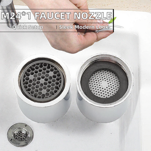 Diffuseur d'eau pour robinet, aérateur finition chromée, buse de remplacement pour salle de bain, cuisine, lavabo, hôtel - Product Image 2