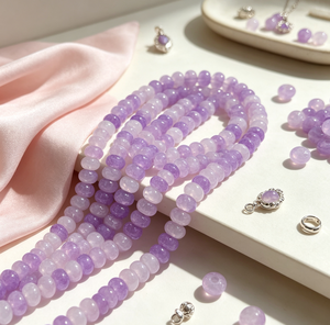 Op voorraad 5x8mm Imitatie Jade Abacus Glazen kralen Multicolor Losse Spacer kralen voor het maken van sieraden Groothandel - Product Image 3