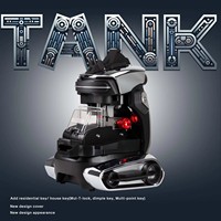 Máquina de corte de llaves CNC 2M2 TANK II Pro para llaves de casa, Mul-T-lock, Dimple y multipunto con abrazadera FO21 y batería