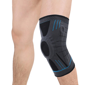 Knee <b>Pad</b> 3D Woven Silicone Support Breathable For <b>Running</b> Cycling Fitness Protection Unisex Universal Size - Product Image 4