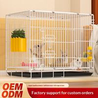 Cage à lapins pliable en fer de haute qualité, personnalisable, pour usage domestique, intérieur, petit et moyen format, pour lapins et voitures, vente en gros, usine OEM