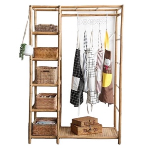 Cheap Wholesale Bamboo Handmade <b>Cabinet</b> <b>Shelf</b> for Bathroom Accessories Decoration - Product Image 1